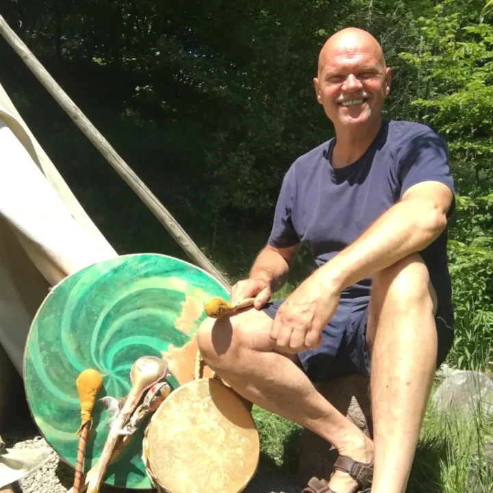 Mike Barron, sound healing drum tutor